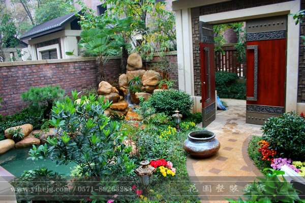 杭州和家園別墅小花園景觀(guān)設計｜排屋別墅花園景觀(guān)綠化設計